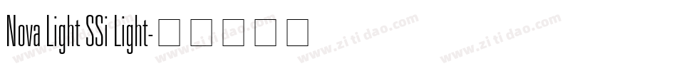 Nova Light SSi Light字体转换